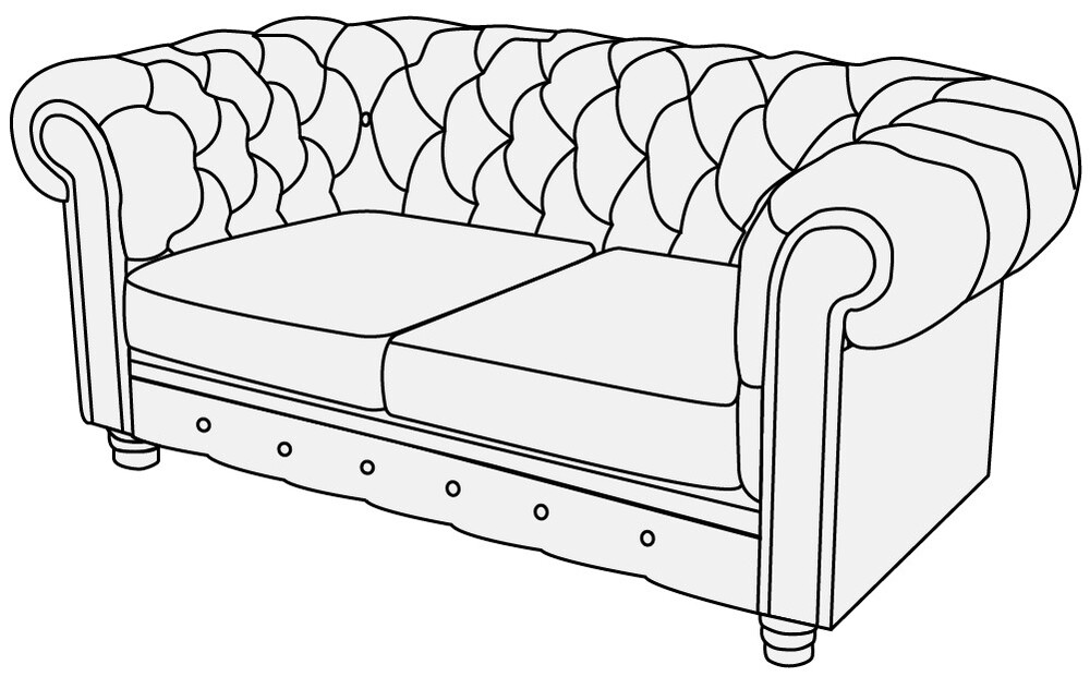 Диван 2-х местный Альфа Честер