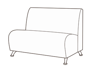 Модуль 2-х местный без подлокотников Альфа Мини