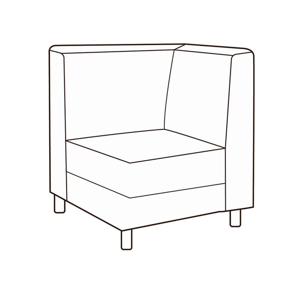 Модуль 1-местный с левым подлокотником Домино