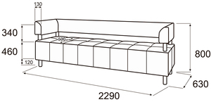 Диван 4-х местный Спринт МП