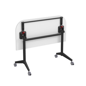 Складной радиусный стол-трансформер с фиксаторами