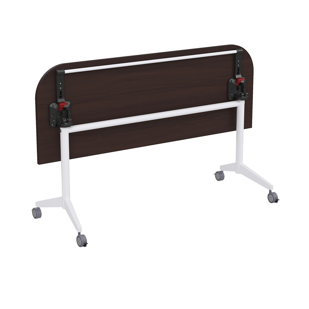 Складной радиусный стол-трансформер с фиксаторами