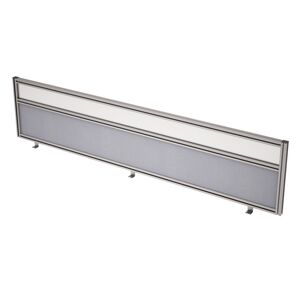 Барьер из ткани и стекла в алюминиевом профиле, фронтальный