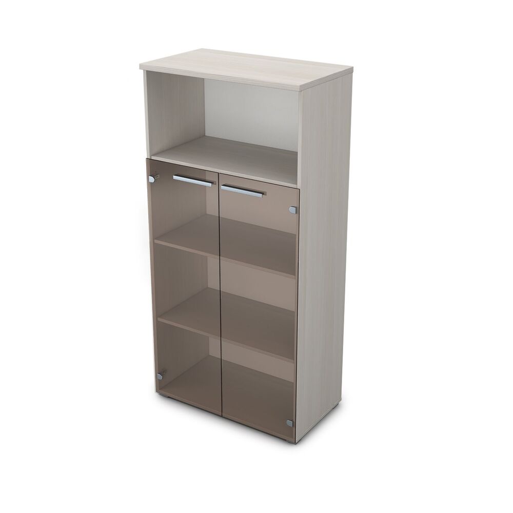 Шкаф со стеклом и нишей