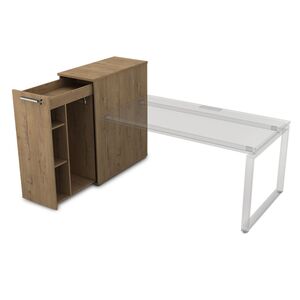 Тумба с выкатной секцией высокая