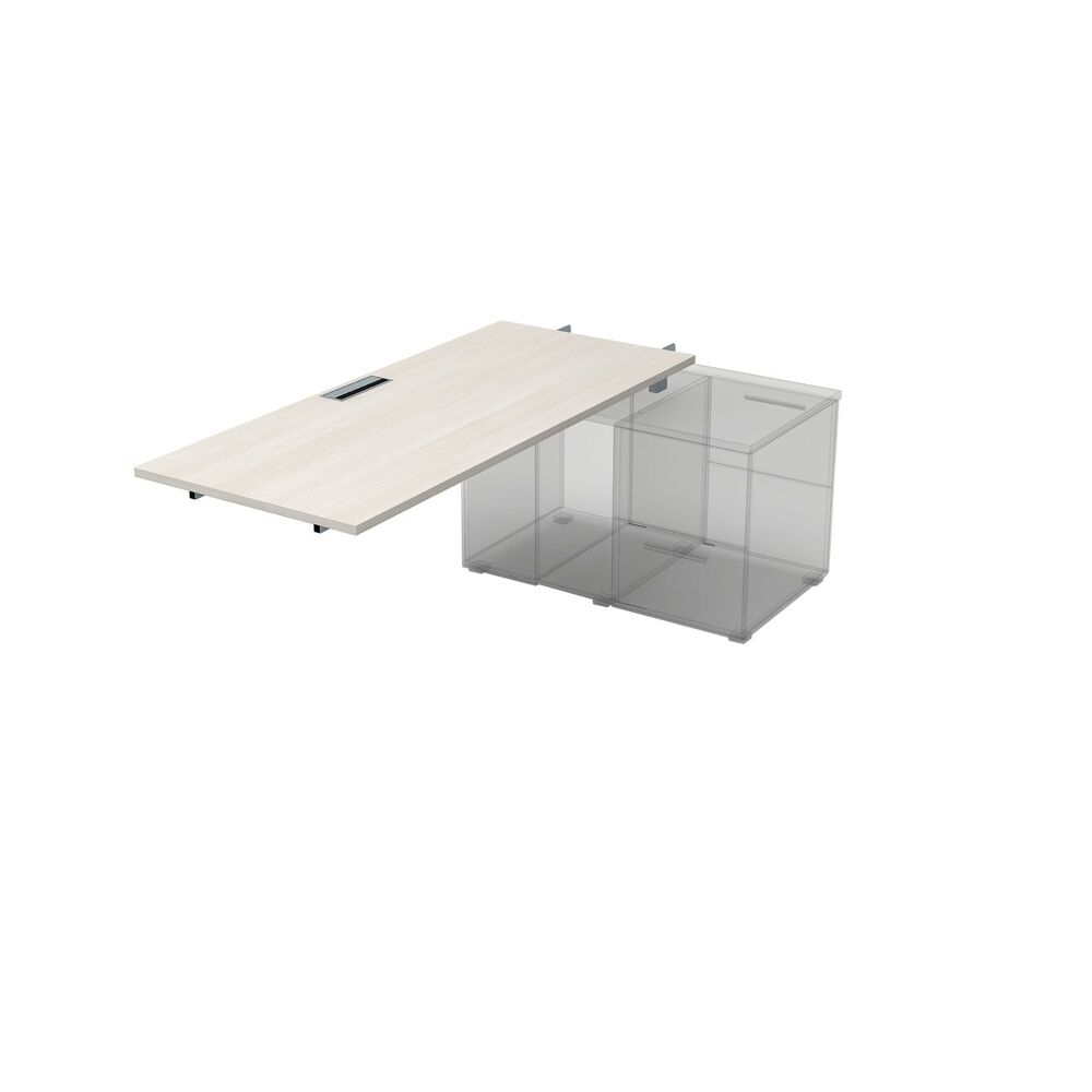 Стол рабочий прямолинейный для крепления на тумбу, средний модуль