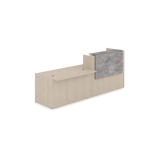 Комплект Ресепшн с фартуком ЛДСП (с подсветкой)