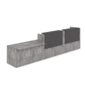 Комплект Ресепшн с фартуком ЛДСП (с подсветкой)