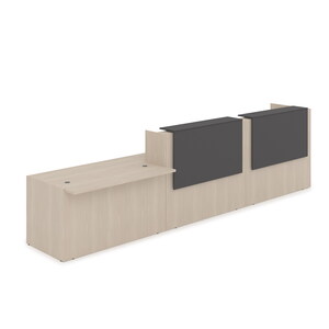 Комплект Ресепшн с фартуком ЛДСП (с подсветкой)