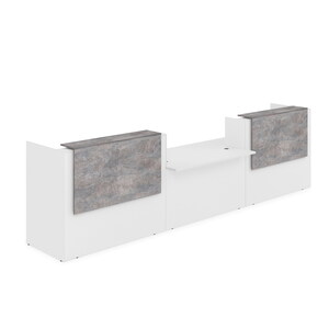 Комплект Ресепшн с фартуком ЛДСП (с подсветкой)