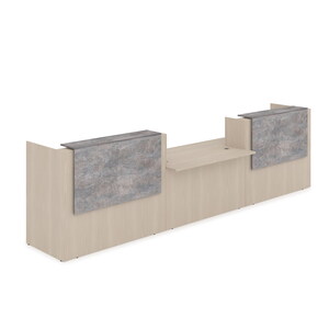 Комплект Ресепшн с фартуком ЛДСП (с подсветкой)