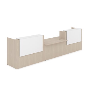 Комплект Ресепшн с фартуком ЛДСП (с подсветкой)