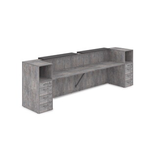 Комплект Ресепшн с фартуком ЛДСП (с подсветкой)