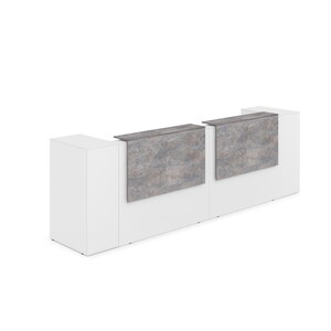 Комплект Ресепшн с фартуком ЛДСП (с подсветкой)