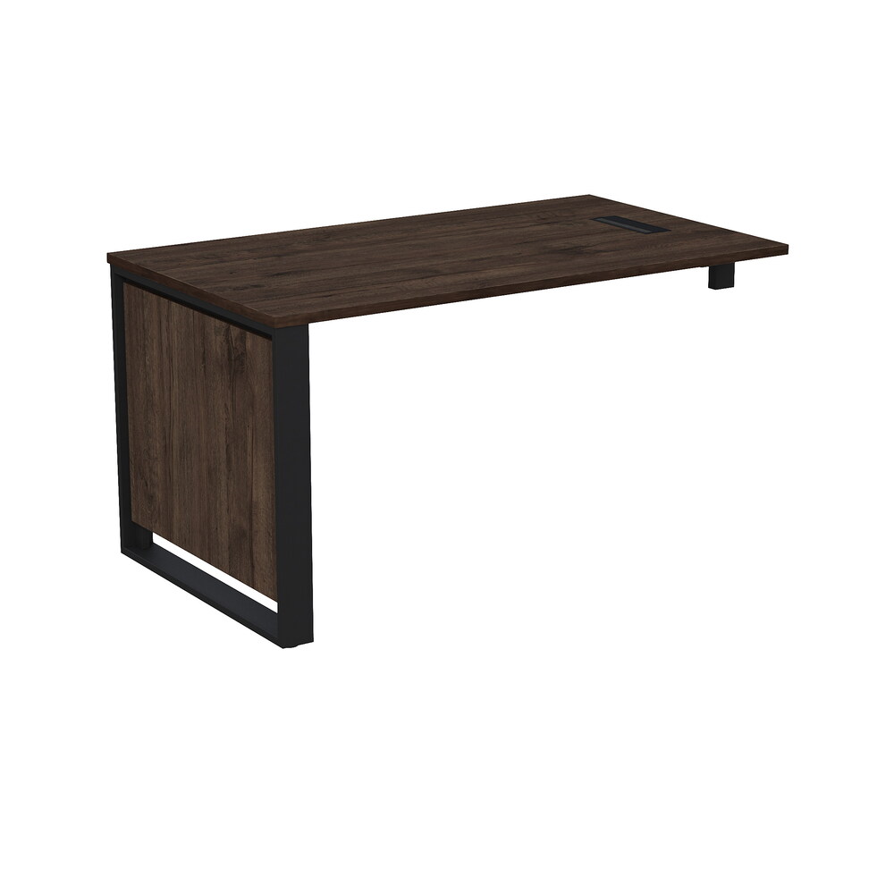 Стол рабочий с лючком, с опорным кронштейном