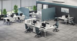 Офисная мебель для персонала METAL SYSTEM QUATTRO 40x40