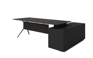 Cтол письменный с боковой тумбой (левый)