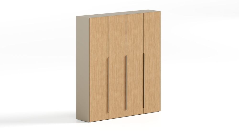 Шкаф 4-х дверный для документов (двери шпон)