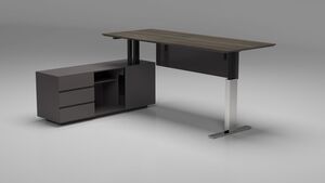Письменный стол с левой тумбой (с функцией подъема)