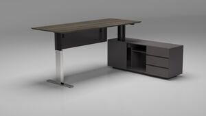 Письменный стол с правой тумбой (с функцией подъема)