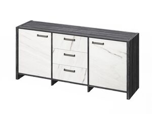 Тумба трехсекционная (Фурнитура черная)