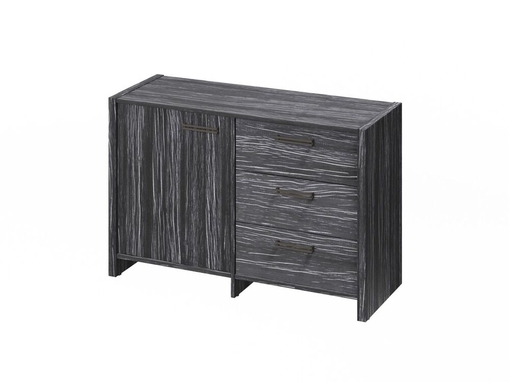 Тумба двухсекционная (Фурнитура черная)