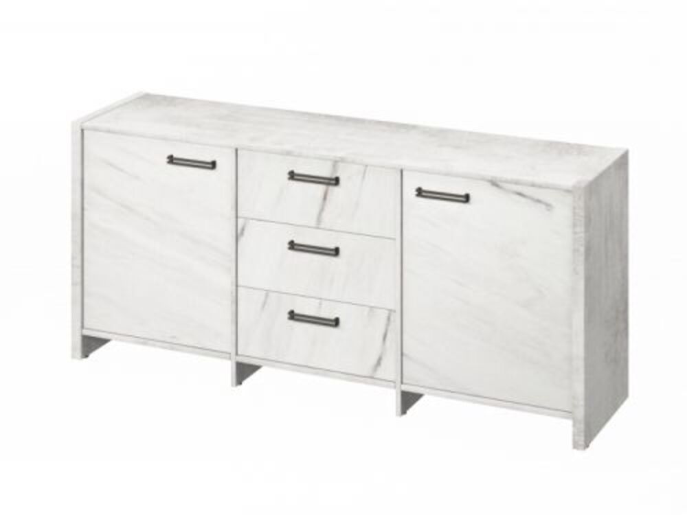 Тумба трехсекционная (Фурнитура черная)