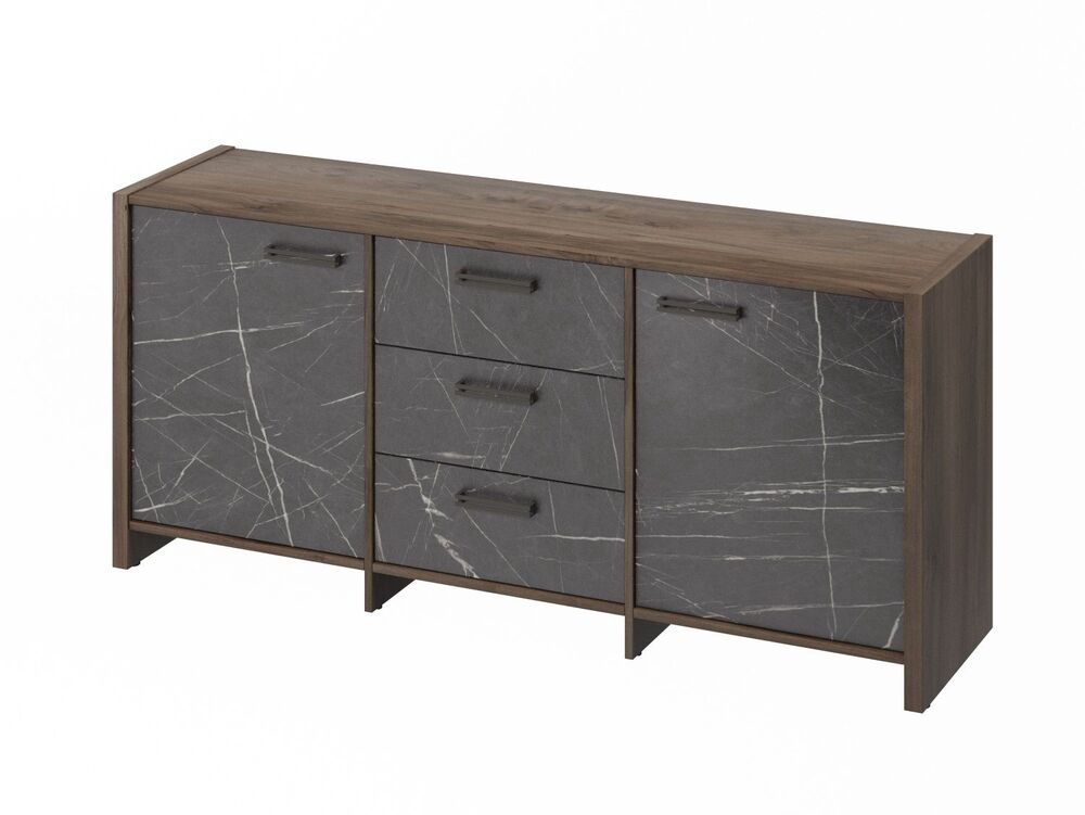 Тумба трехсекционная (Фурнитура черная)