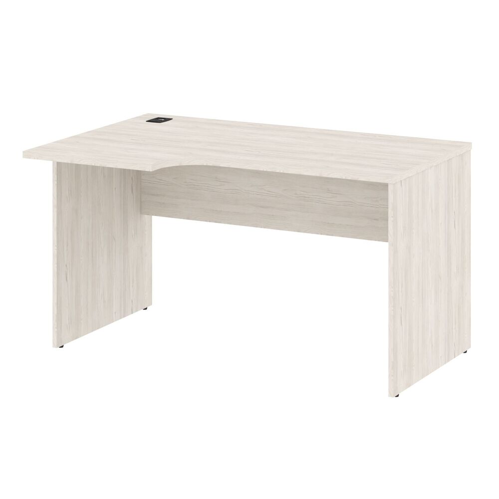 Стол письменный эргономичный с заглушкой кабель-канала (левый)