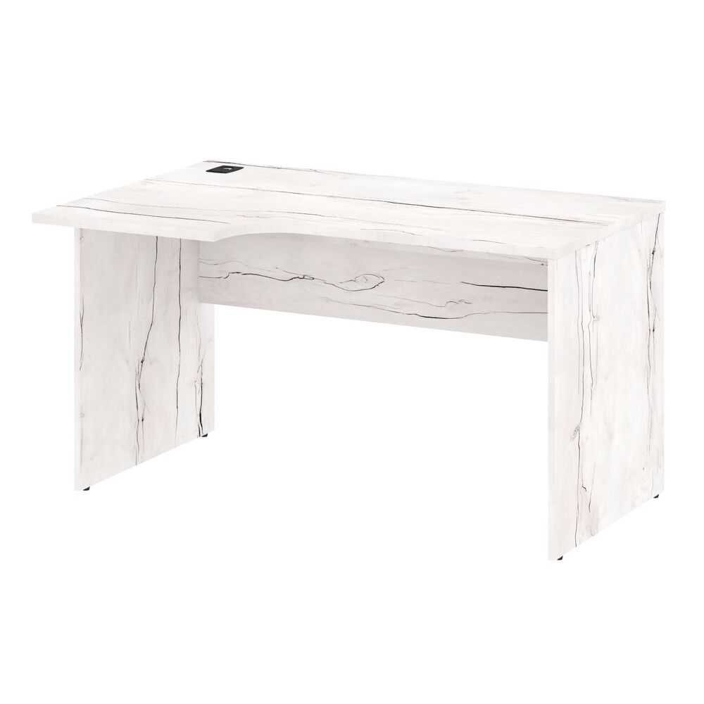 Стол письменный эргономичный с заглушкой кабель-канала (левый)