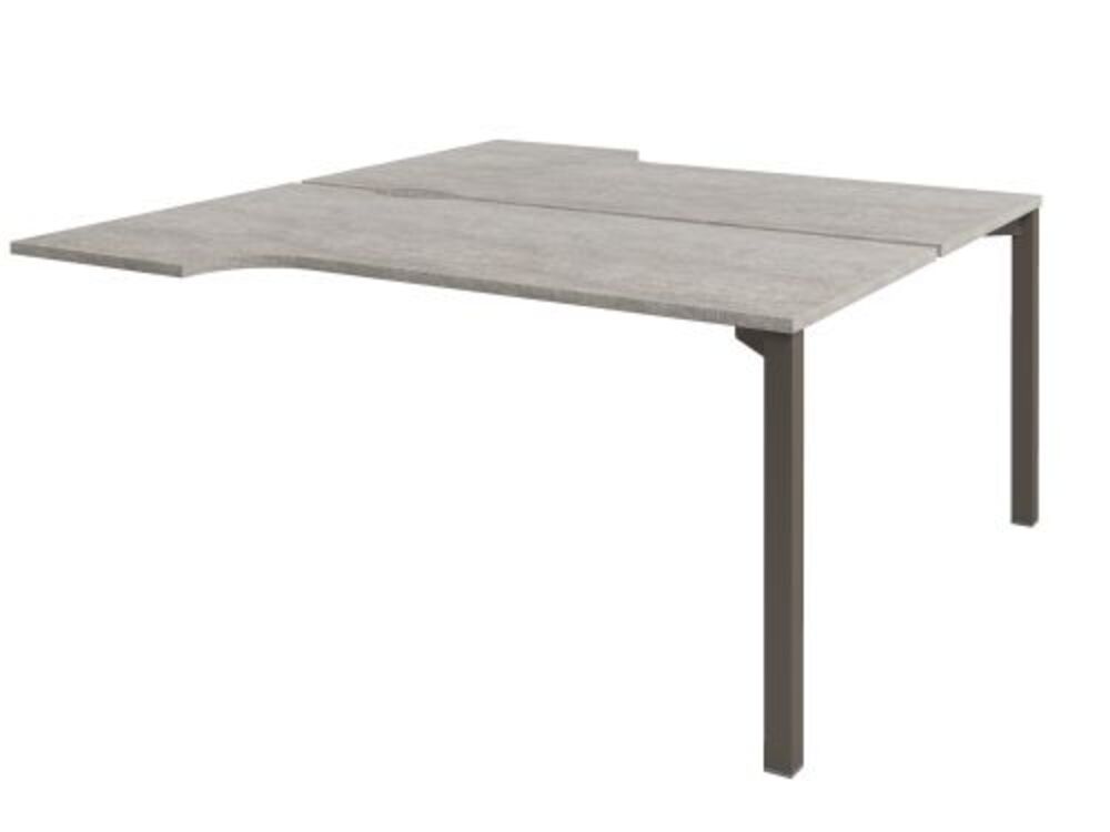 Бенч-система столов-тандемов эргономичная (конечная секция)