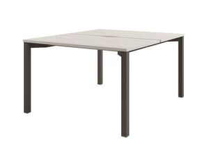 Стол-тандем на металлокаркасе на 2 рабочих места