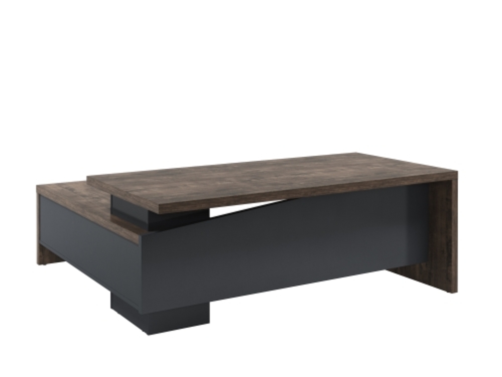 Стол руководителя с опорной тумбой (правый)