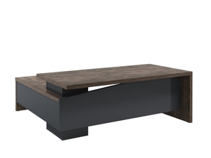 Стол руководителя с опорной тумбой (правый)