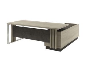 Стол руководителя с опорной тумбой (левый)