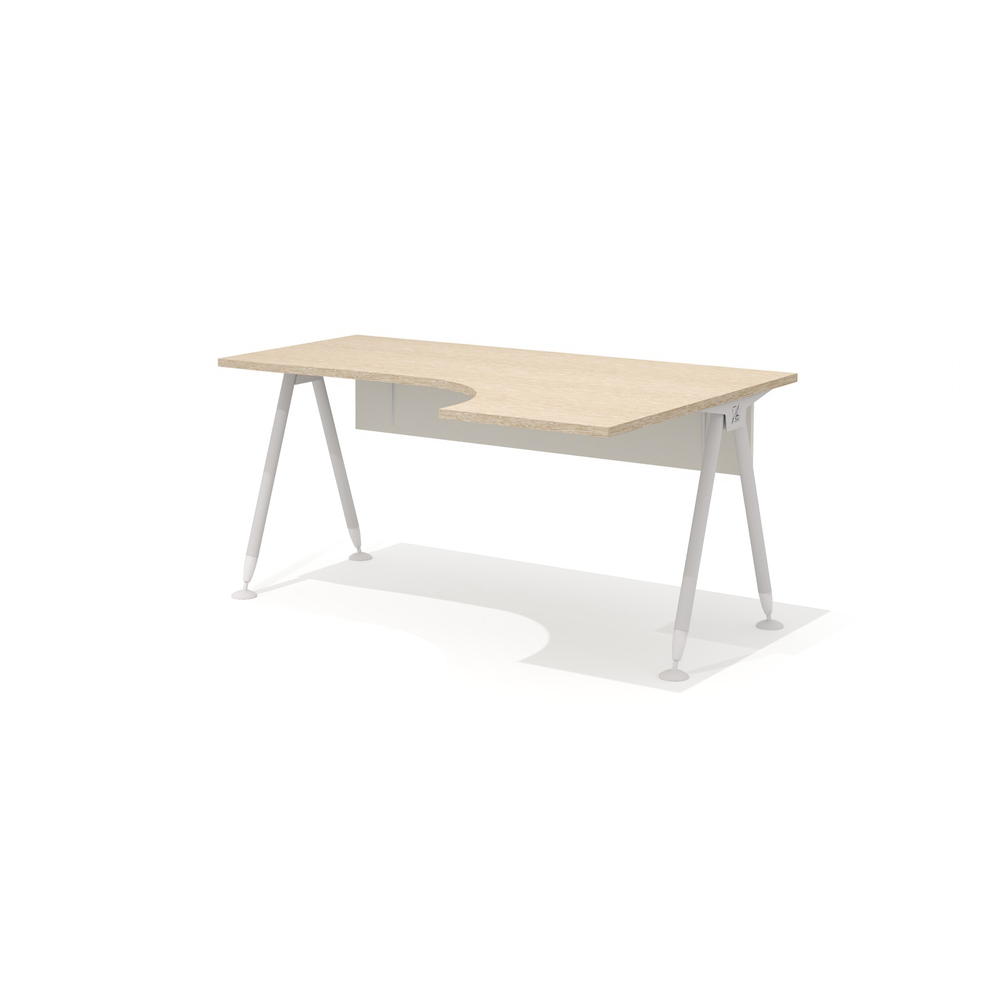 Эргономичный стол на металлокаркасе правый