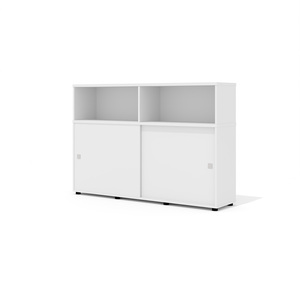 Объединяющая тумба-купе с полками