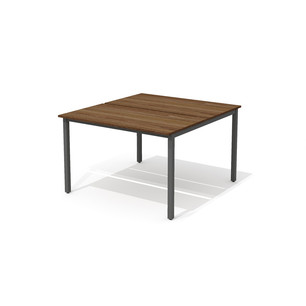 Стол сдвоенный на металлокаркасе