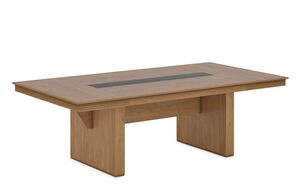 Стол переговоров 2340 (столешница под кожаную вставку)