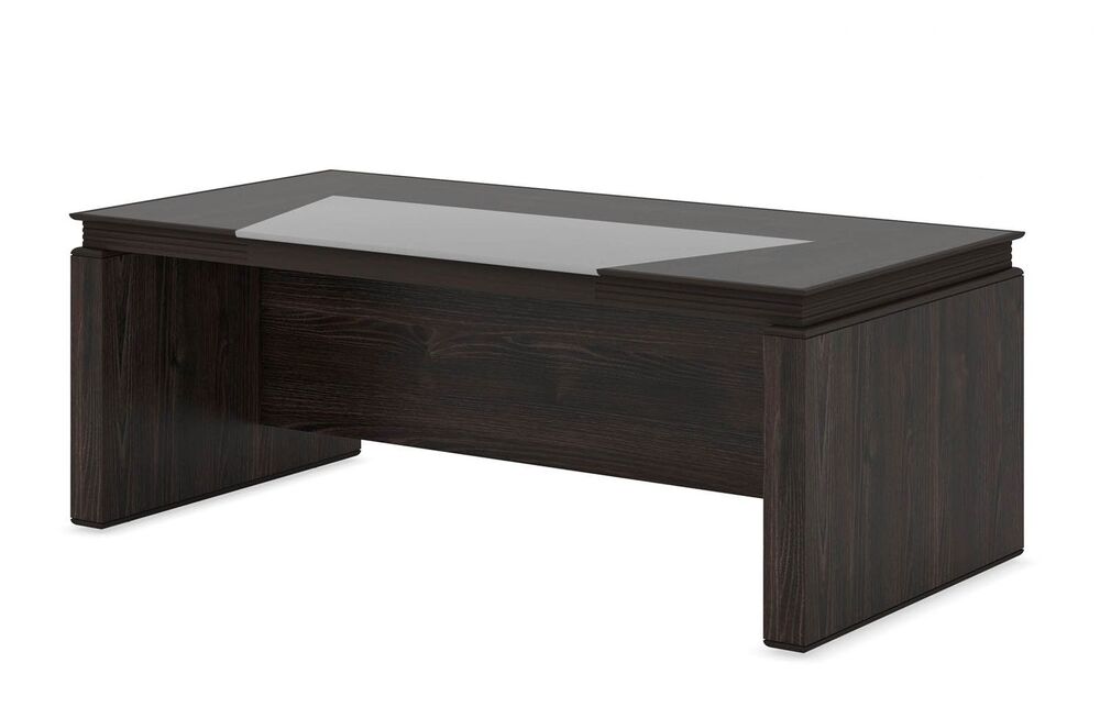 Стол прямой (столешница под кожаную вставку)