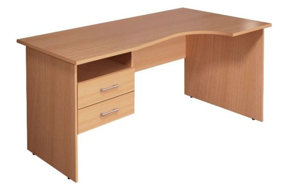 Стол криволинейный с тумбой (правый)