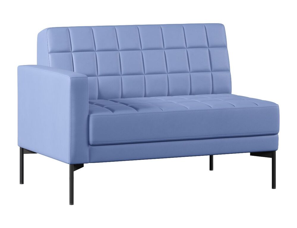 Секция с подлокотником двухместный правый