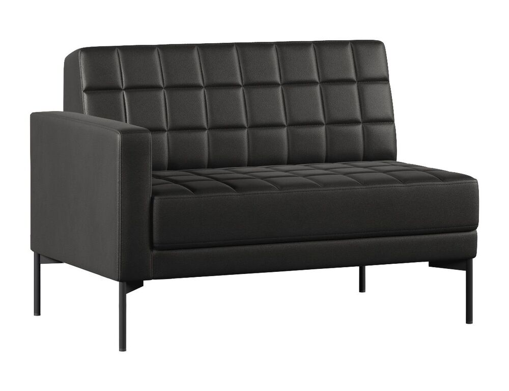 Секция с подлокотником двухместный правый