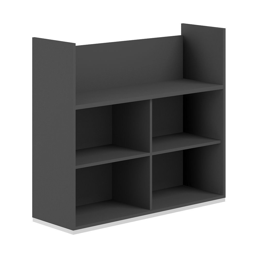 Стеллаж-комбо 1-стор. 1238 с антресолью, с экраном ЛДСП