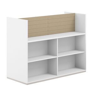 Стеллаж-комбо 2-стор. 1638, с экраном тканевым высоким