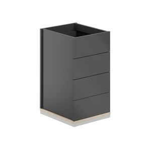 Тумба приставная 4 ящ. метаб. без топа