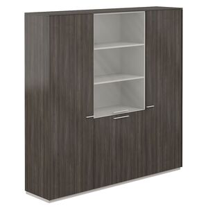 Шкаф для одежды 600 - 2шт. + Шкаф высокий 800 со стеклом прозрачным