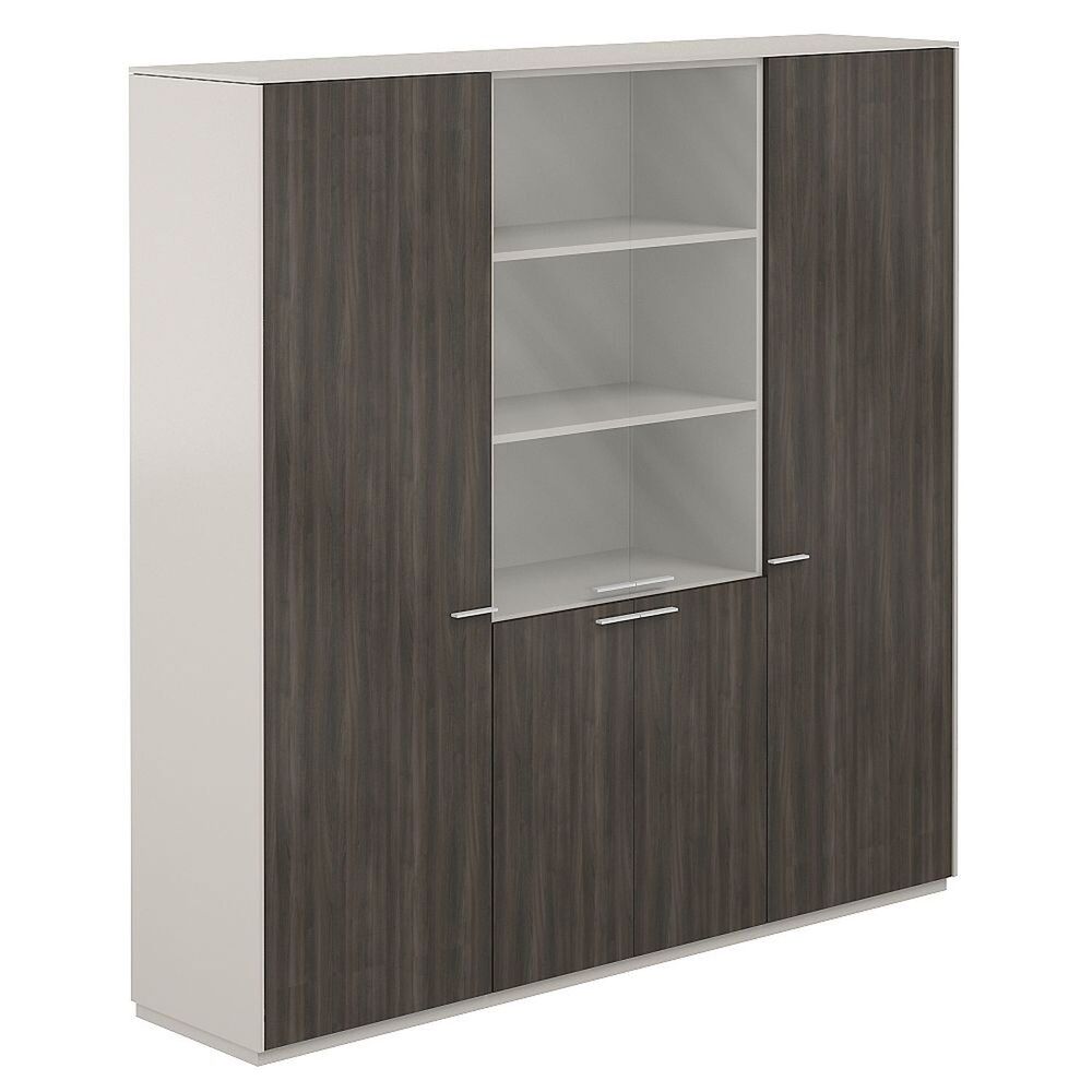 Шкаф для одежды 600 - 2шт. + Шкаф высокий 800 со стеклом матовым