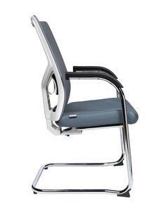 Кресло для посетителя Сильвия white/gray CF