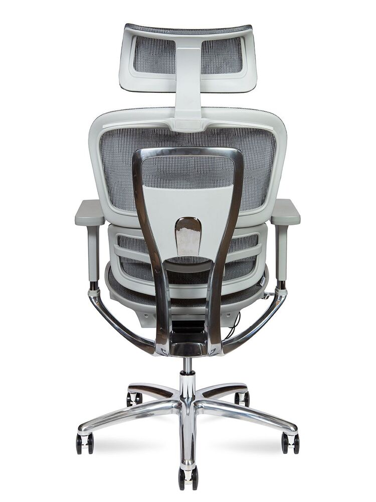 Кресло руководителя Kron aluminium grey